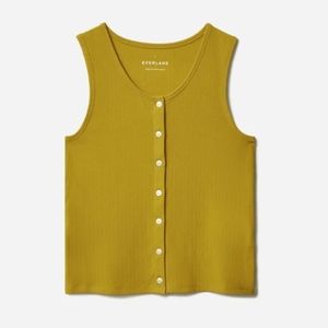 Everlane Selfie Tank in Green Opal